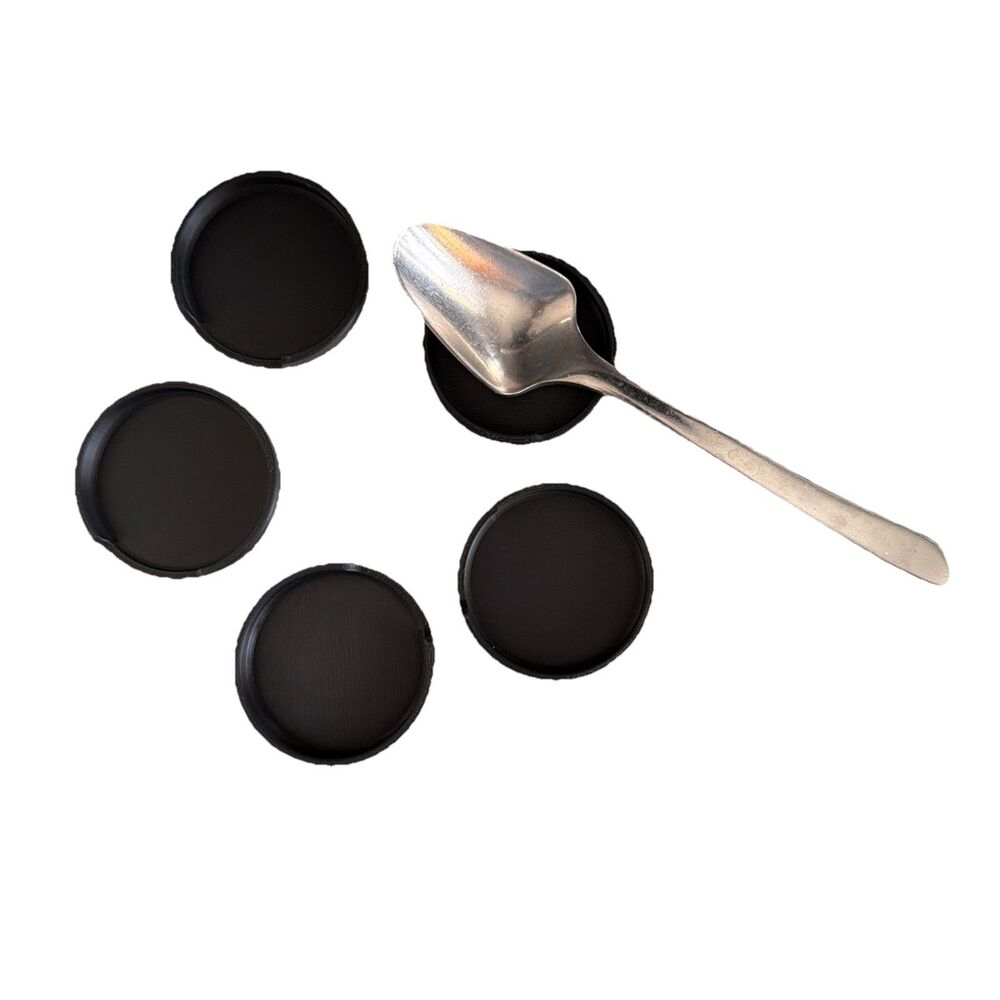 5 Spoon Trays / Kitchen Utensil Trays Cook Without Fear Of Contamination Black - Picture 3 of 8